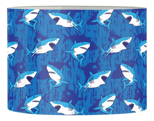 Emoming Pantalla Tambor Contemporaneo Tiburon Azul Repuesto