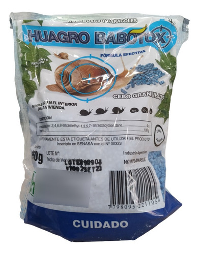 Mata Babosas Caracoles X 250 Gr (4 Unidades =1 Kg)