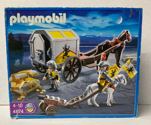 Playmobil 4874 Transporte Tesoro Caballeros León Medieval 