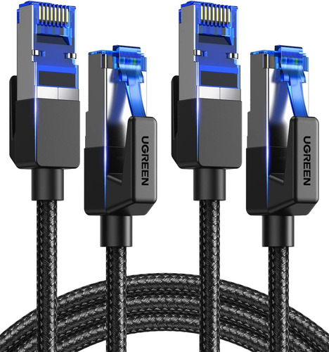 Ugreen Cat 8 Ethernet Cable, 2 Pack Ethernet Cable With 4...