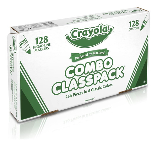 Crayola Crayons And Washable Markers Classpack, 256 Ct, Sumi