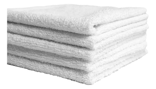 150 Toalla Facial 30x30 Cm. Manos Hotelera 100% Algodón Color Blanco Gt