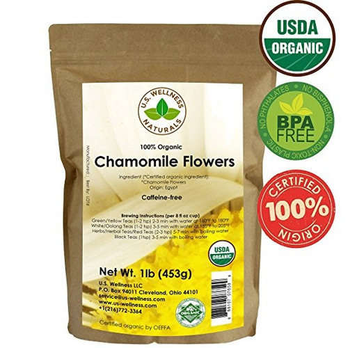 El Té De Manzanilla 1lb (16oz) 100% Orgánico Certificado (se