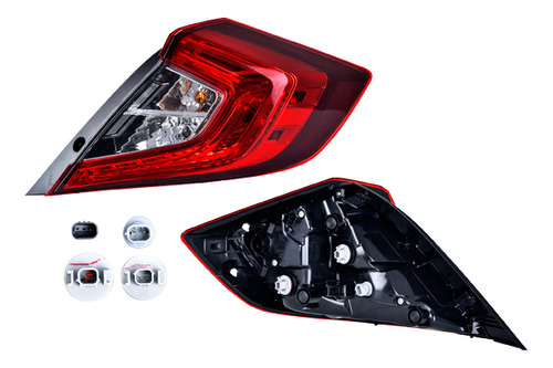 Calavera Copiloto Ext Honda Civic 2019 2020 2021 C/led Sedan