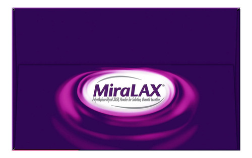 Miralax, Pacotes De Pó Laxante Por Caixa, 0,5 Onças