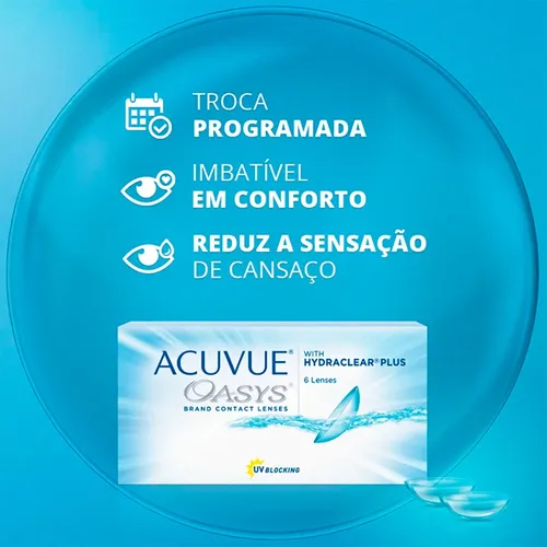 Lente De Grau Acuvue Oasys Miopia Grau Cil ndrico 000 Grau