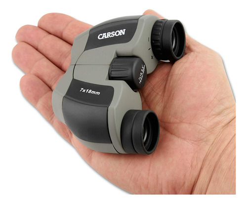 Carson Miniscout - Prismáticos De Prisma Porro Ultra Compa. Color Titanio Y Gris