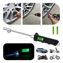 Comprar Medidor De Presión Para Llantas Camiones, Manómetro Universal De Neumáticos Con Pantalla,caravanas Suv, Furgonetas, Manómetro Digital De Presión Aire Con Doble Rosca, Luz, 230psi