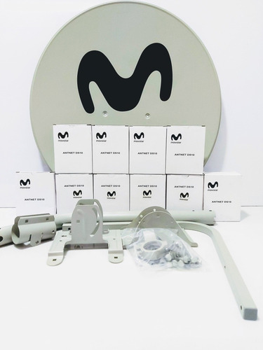 3 Antenas Satelitales X 60 Cmts C/u Incluido Lnb Movistar