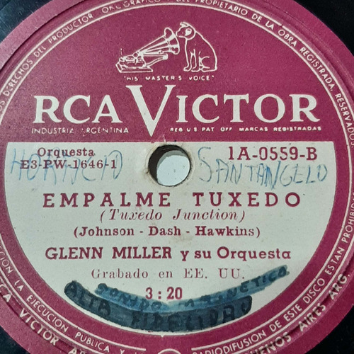 Pasta Glenn Miller Su Orquesta Rca Victor 0559 C251