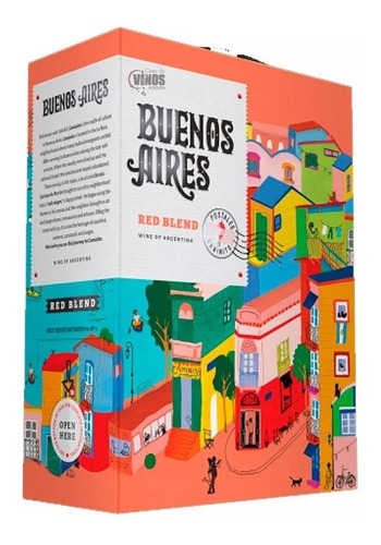 Vino Buenos Aires Bag In Box Red Blend 3000ml