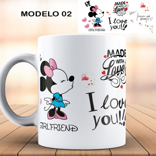 Imagen 6 de 10 de Caja Con 36 Tazas De San Valentín Sublimadas 12 Diseños Dif.