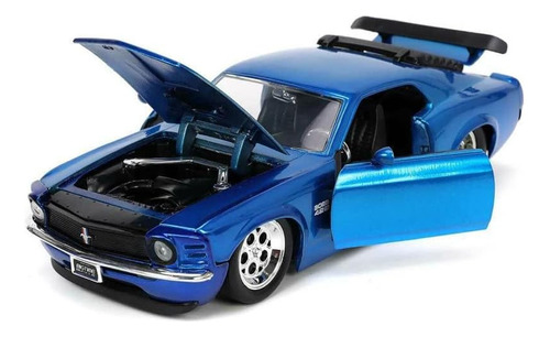 1970 Ford Mustang Boss Azul  Bigtime Muscle Jada 1:24 Ofert!