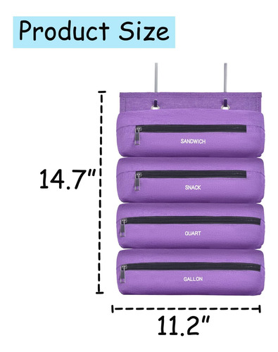 Organizador De Bolsas Ziplock Compatible Con Bolsas Ziploc D