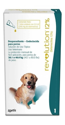 Pipeta Revolution Perro 20,1 - 40 Kg Mp