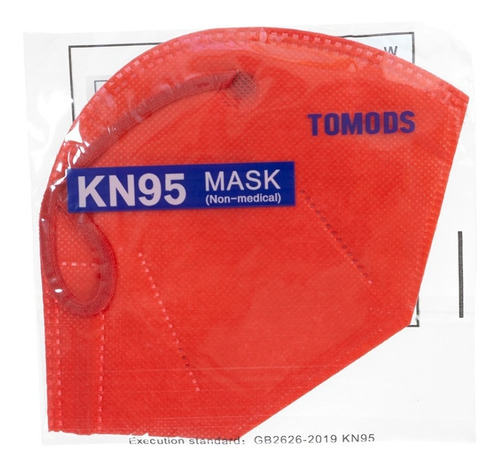 Imagen 5 de 7 de Kn95 Mascarillas Cubrebocas 100 Pzs Colores Tomods Calidad