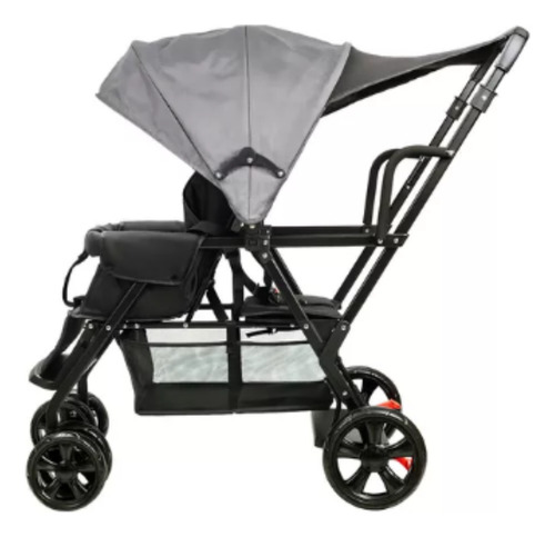 Carriola Bro 2 Doble Reclinable Con Step Color Negro Mima2