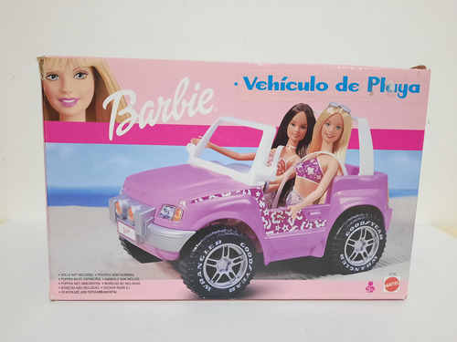 Barbie Vehiculo De Playa Mattel 2000 Con Caja Y Manual Semin