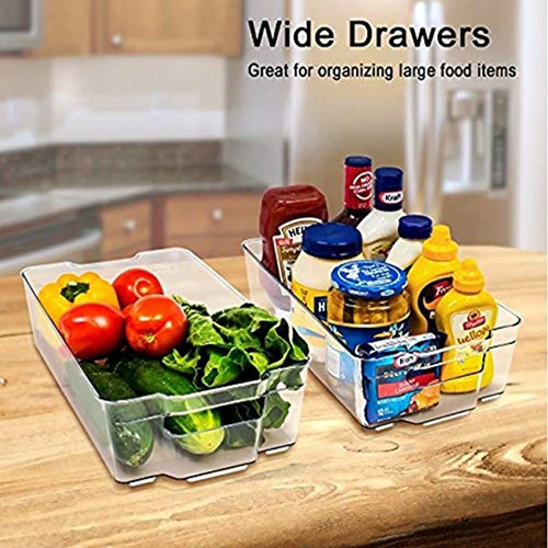 Contenedores De Refrigerador Y Congelador Apilables 6 Piezas