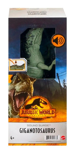 Imagen 1 de 1 de Jurassic World Giganotosaurus Con Sonido Dominion - Mattel 