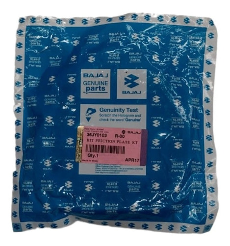 Imagen 4 de 5 de Kit De Discos De Friccion Bajaj Original Para Dominar 400
