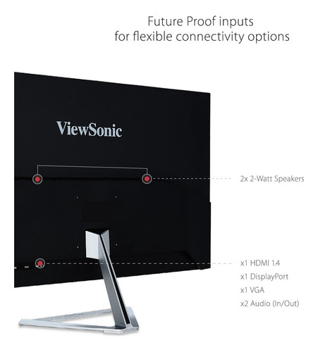 Monitor Viewsonic Vx3276-mhd De 32 Pulgadas 1080p Ips Con