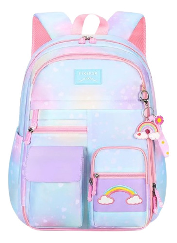 Maleta Morral Escolar Arcoíris Para Niñas