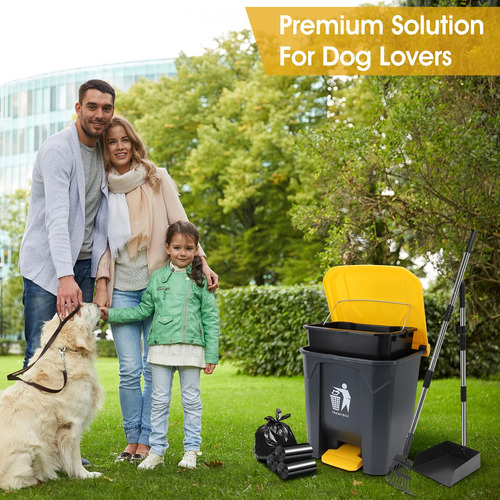 Cubo De Basura Para Excremento De Perro Itefdtutne 20l