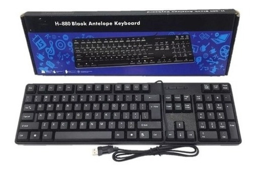  Teclado Hp H-880, Cable Usb, Gamer Laptop Pc Tienda