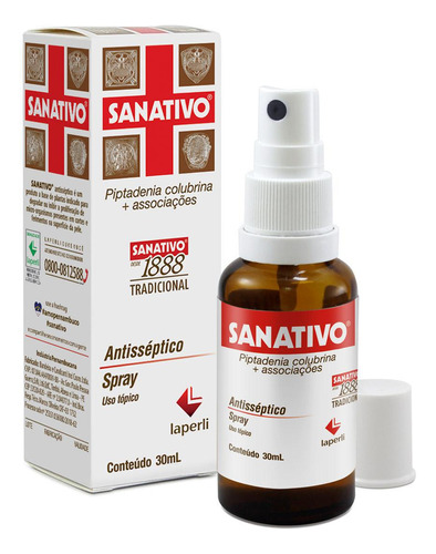 Antisséptico Sanativo 30ml Spray Tradicional