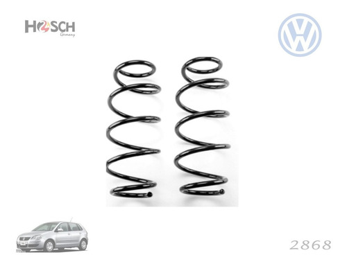 Kit 2 Resortes Amortiguador Vw Polo 03-07 Lupo 05-09 Delante