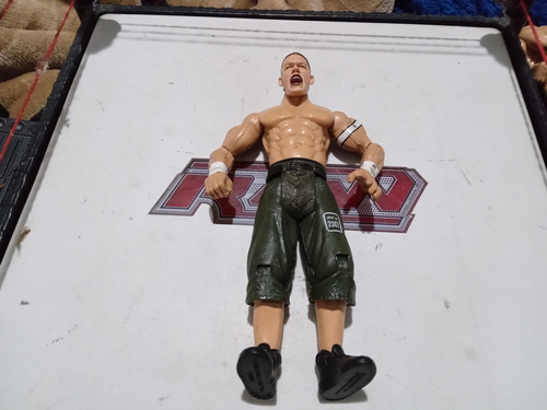 Figura Wwe John Cena 2003 Jakks Pacific,cintura Aguada.