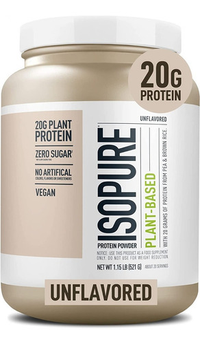 Isopure Zero Carb Proteina Polvo 100% Whey Protein Sin Sabor