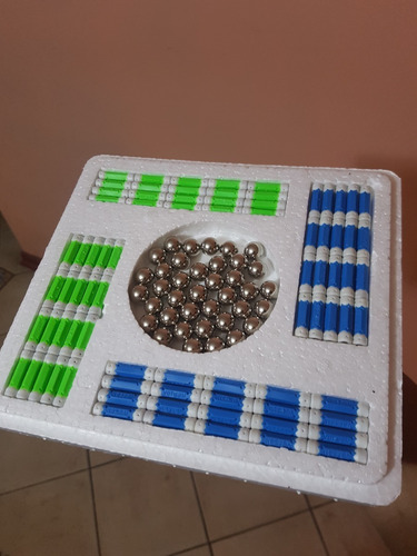 2 X Juego Imanes Construcción Didáctico 118, Magnetic + Envi
