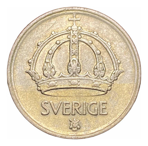Moneda 50 Ore Suecia 1944 Plata 0.400 Km 817 Hermosa Patina