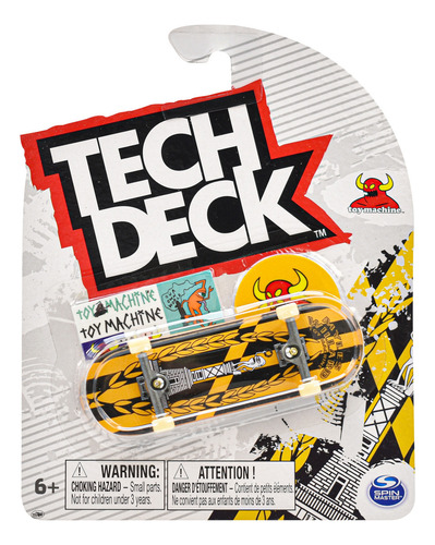 Tech Deck Blabac Photo Series Toymachine Amarillo Spinmaster