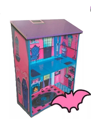 Casa De Muñecas Madera Ilustracion Monster House Vampiresca
