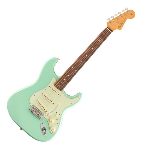 Guitarra eléctrica Fender Vintera '60s Stratocaster de aliso surf green brillante con diapasón de granadillo brasileño