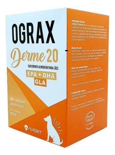 Ograx Derme 20 - 30 Capsulas