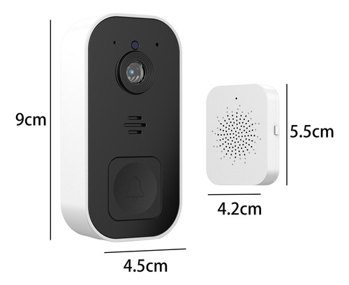 Timbre Inalámbrico Cámara Para Exteriores Con Timbre Wifi