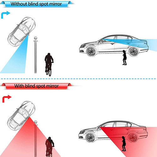 Espejo Spot Para Coches, Espejo Lateral De Coche, Punto Cieg