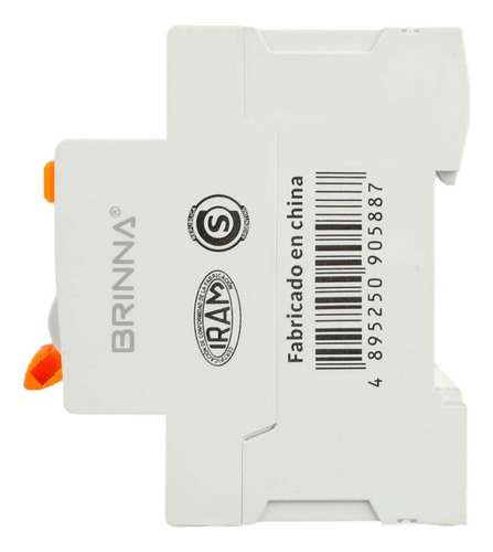 Llave Termica Bipolar 50 63amp Brinna 6ka Color Blanco Corriente Nominal 50 A Voltaje Nominal 400v