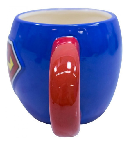 Caneca De Porcelana Grande Dc Super Heróis Super Homem 600ml