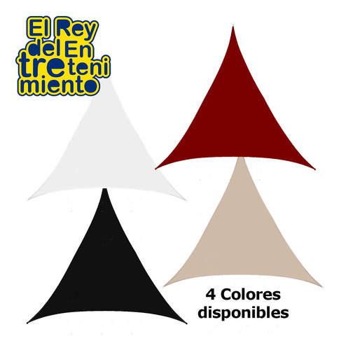 Lona Toldo Vela Triangular Filtro Uv 3,6m Sombra El Rey