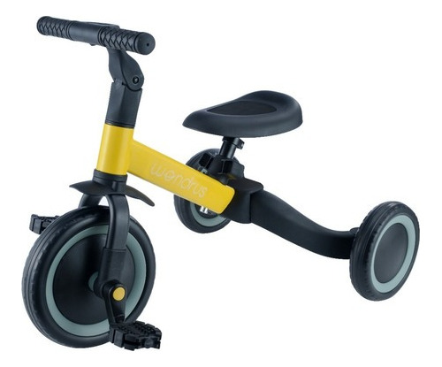 Triciclo Bicicleta Wondrus 3 En 1 Para Niños 2 Años Amarillo