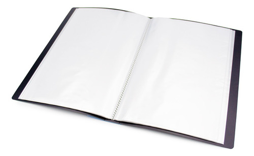 Carpeta Con 60 Fundas Transparentes Tamaño Oficio
