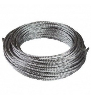 Cable De Acero Galvanizado 1/4  6x19(rollo 1000mt)-por M