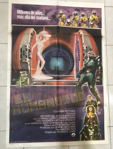 Afiche De Cine Ficcion- Espacial -el Humanoide- Envio 