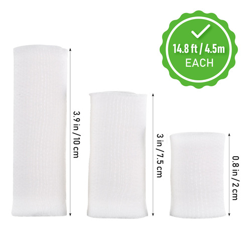 3 Rollos De Vendajes Protectores Deportivos, Vendajes Elásti
