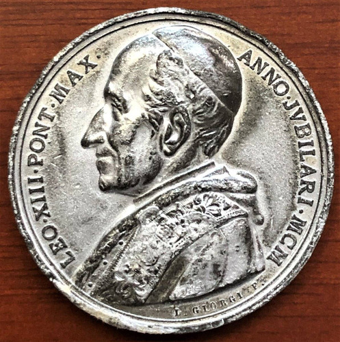 Medalla Papa León X I I 1900 Vaticano Italia